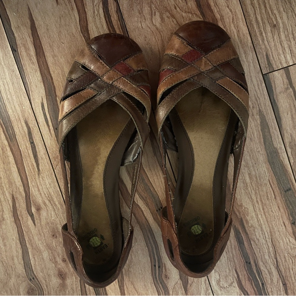 Earth Brown Flats Stylish Loafers